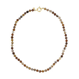 Ellen Beekmans Fijne gemstone ketting / agaat-mêlée
