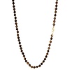Lange gemstone ketting / bruin mêlée