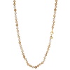 Lange gemstone ketting / warm geel