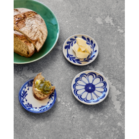 House Doctor set van 3 bordjes, Diva, blauw
