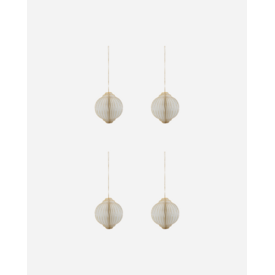 House Doctor ornamenten papier- off white met goud