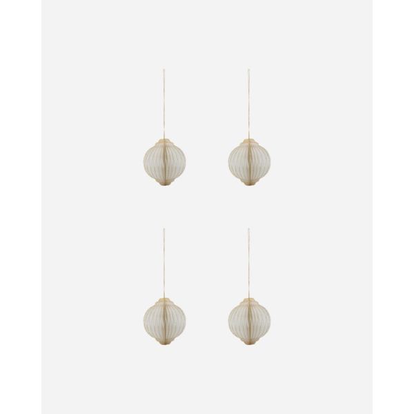 House Doctor ornamenten papier- off white met goud