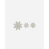 ster, papier, wit, set van 3
