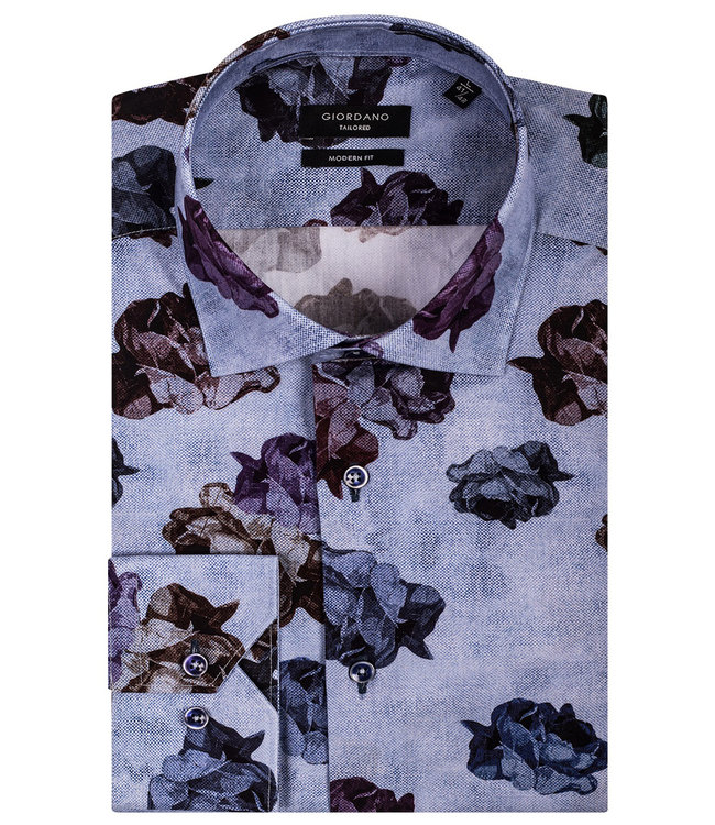 blauw met tutti colori grote rozen print 1knoops wide spread