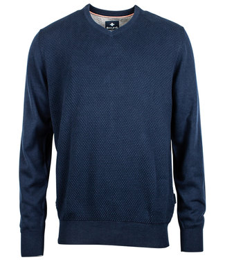 jeans blauw katoenen v-hals heren trui