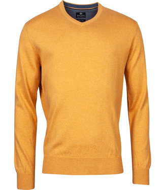 v-hals trui Pullover Gold Yellow Melee V-Neck