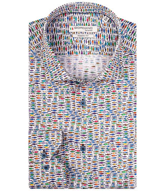 overhemd tutti colori multicolour vissenprint