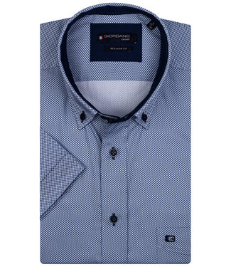 Giordano Regular Fit blauw-wit printje