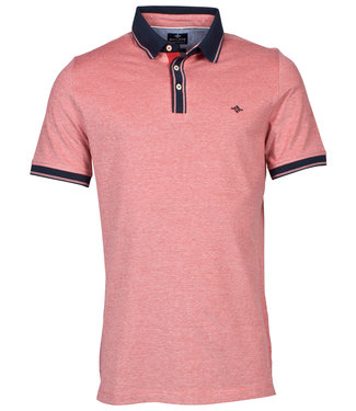 rood roze met donkerblauwe boord