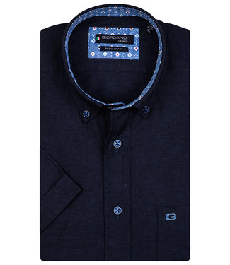 Giordano Regular Fit donkerblauw met donkerblauwe knopen