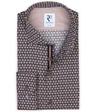 zwart bruin beige print