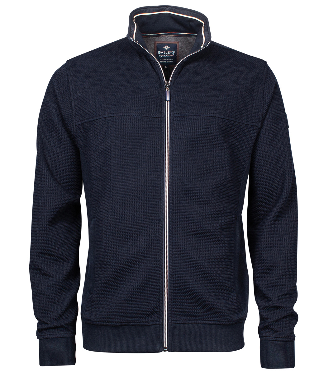 Met Rits Heren Truien Sale Merk 202215-105 Heren Vest Donkerblauw