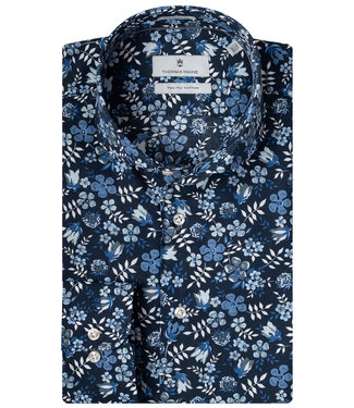 Thomas Maine donkerblauw lichtblauw kobaltblauw liberty bloemenprint