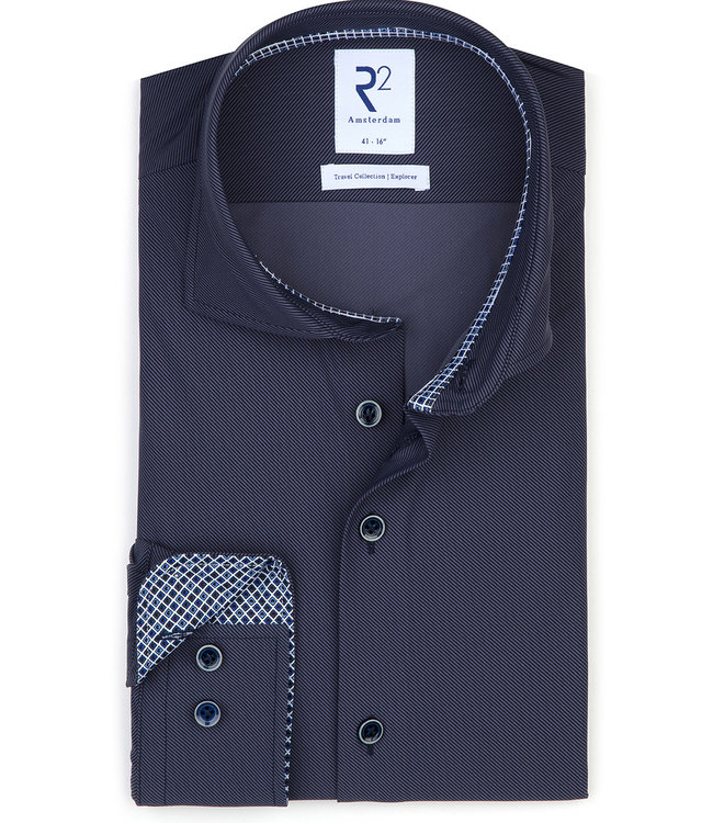 R2 Amsterdam 110.WSP.094 010 donkerblauw 4 way stretch