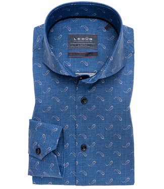 blauw paisley print