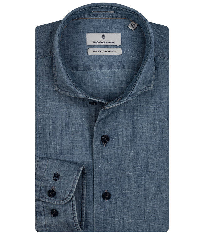 Thomas Maine jeans blauw indigo blauw albiate