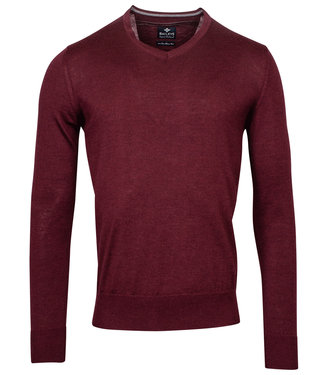 v-hals Pullover bordeaux rood V-Neck