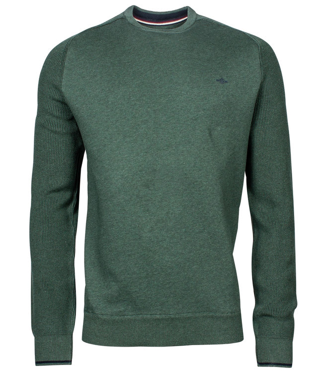 Slank serie Identiteit groen ronde hals heren sweater 100 procent katoen - Shirtsupplier.nl