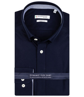 Giordano Tailored donkerblauw jersey dynamic flex