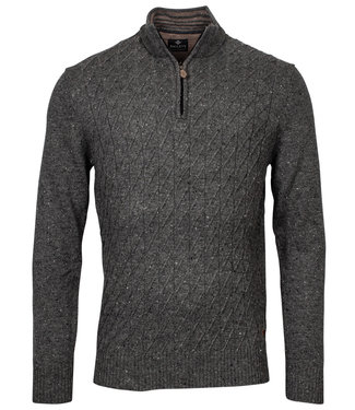heren antraciet grijs zipper met ritsje