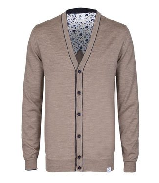 heren beige vest met knopen