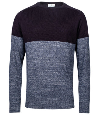 Thomas Maine heren donkerblauw jeans blauw ronde hals trui