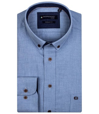 Giordano Regular Fit blauw flanel twill