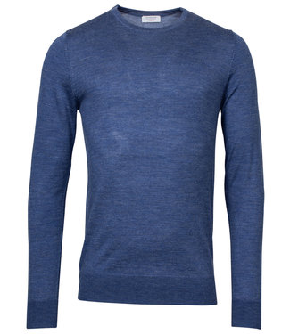 Giordano Blue heren ronde hals trui blauw