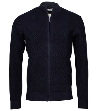 Thomas Maine heren donkerblauw vest met rits