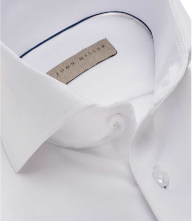 John Miller 5138141 910 wit heren overhemd hyperstretch