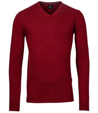stone red steen rood v-hals heren trui