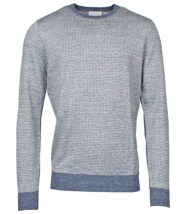 Ce&Ce trendy heren v-hals tricot trui Grijs