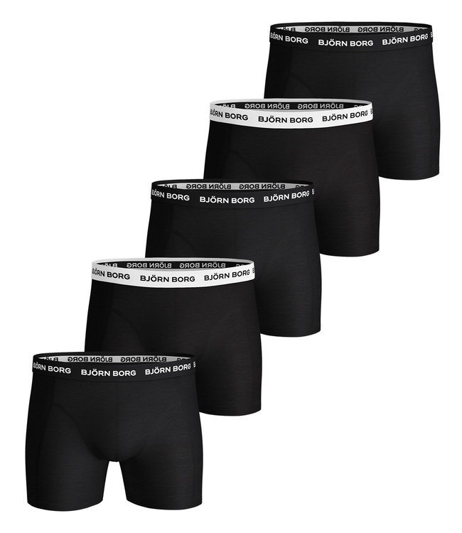 Bjorn Borg Boxers heren boxers 5 pack zwart blacker shorts