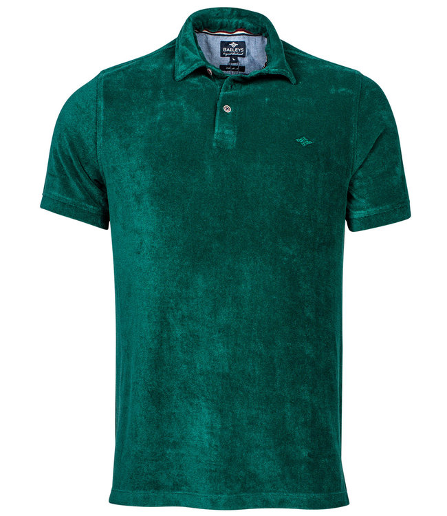 heren polo groen modern fit badstof