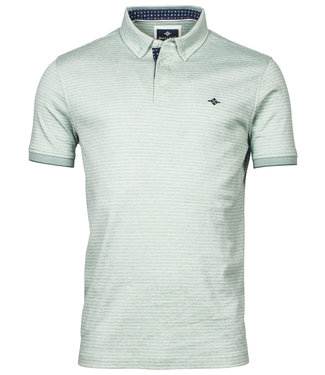 Baileys polo mintgroen-wit streepje button down