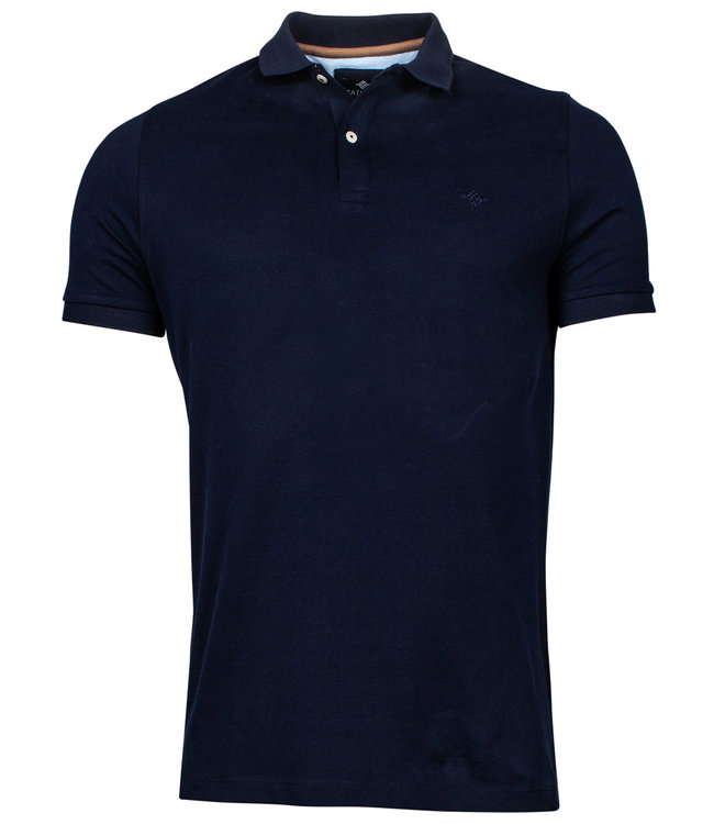 115275-55 heren polo donkerblauw pima katoen