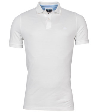polo wit pima katoen