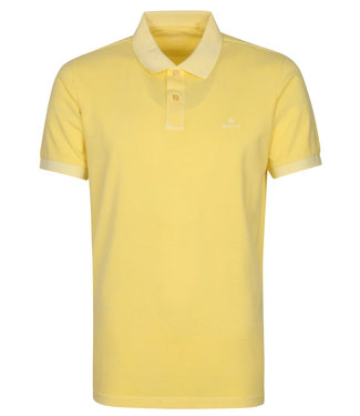 Gant geel brimstone yellow gewassen heren polo