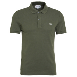 Olijfgroen Lacoste poloshirt bij Shirtsupplier.nl