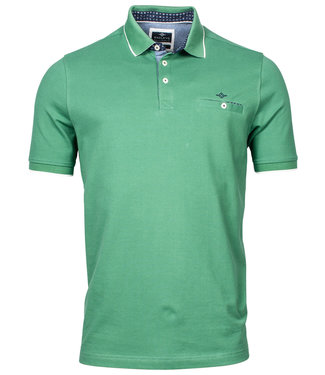 polo groen katoen stretch