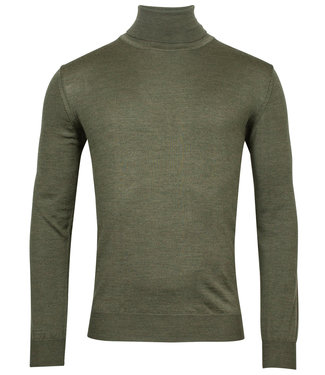 Baileys coltrui high neck pullover olijfgroen