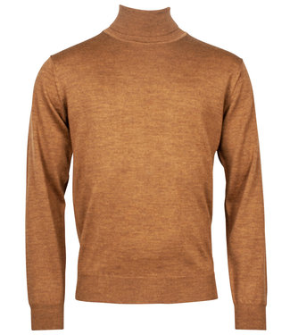 coltrui high neck pullover camel bruin
