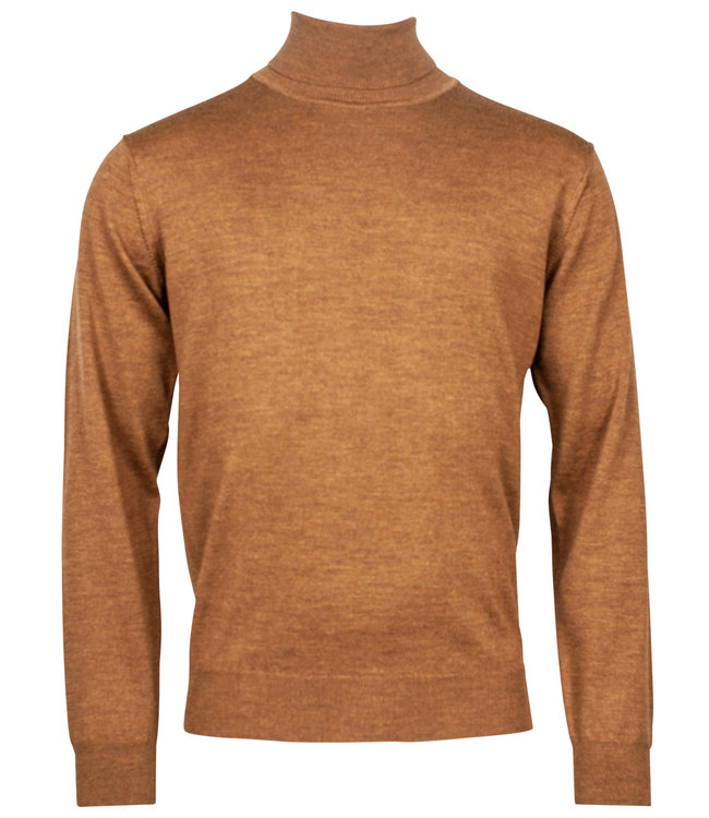 coltrui high neck pullover camel bruin