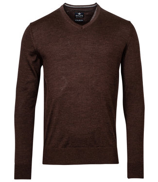 Baileys v-hals trui pullover donkerbruin