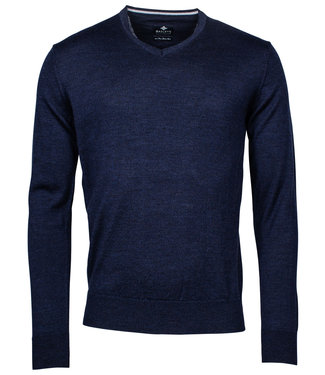 v-hals trui pullover donkerblauw