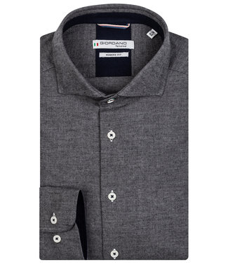 Giordano Tailored heren overhemd antraciet grijs