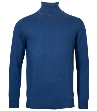 R.B. Boston coltrui high neck pullover kobaltblauw