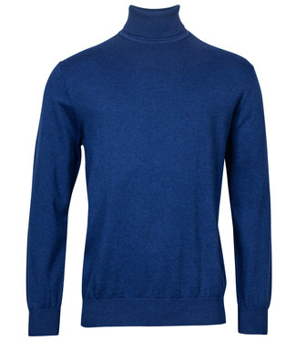 Baileys coltrui Pullover donker kobaltblauw Roll Neck