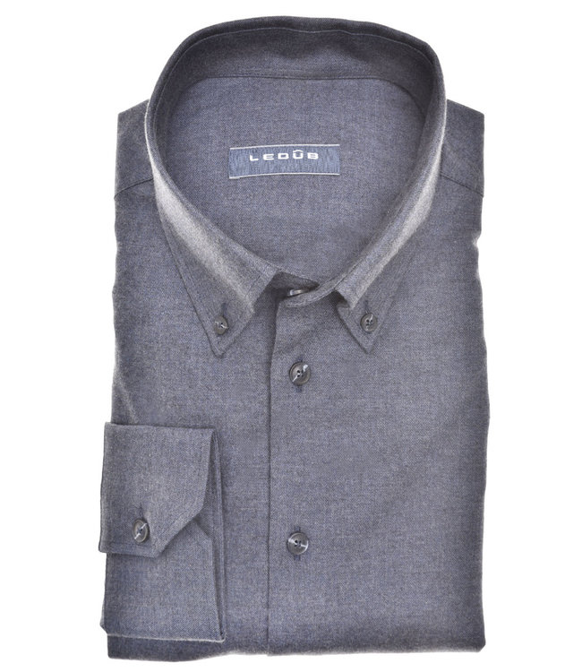 0140684 180-000-000 donker jeans blauw flanel button down