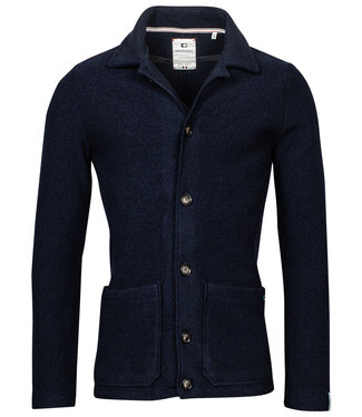 Giordano Tailored donkerblauw heren shirt jacket met knopen